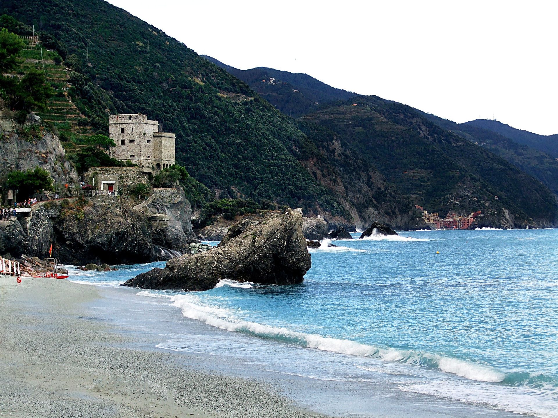 A tower on the coast of Italy.