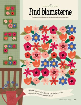 game with flower patterns