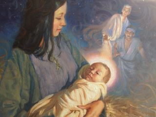 Nephi’s vision of Mary and baby Jesus