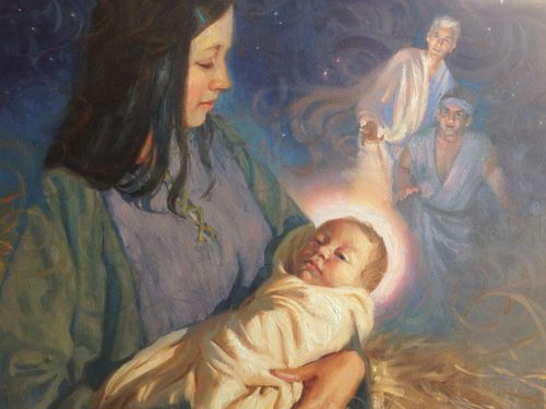 Nephi’s vision of Mary and baby Jesus