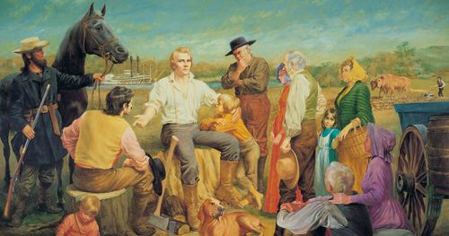 Joseph Smith teaching in Nauvoo