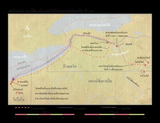 แผนที่เส้นทางนิวยอร์ก-เพนน์ซิลเวเนีย-โอไฮโอ