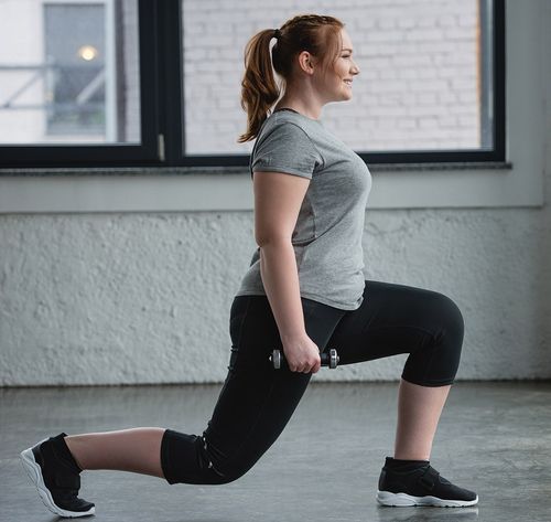 woman exercising