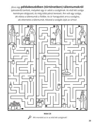 Parable of the Talents coloring page