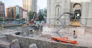 Les fondations du temple de Salt Lake City