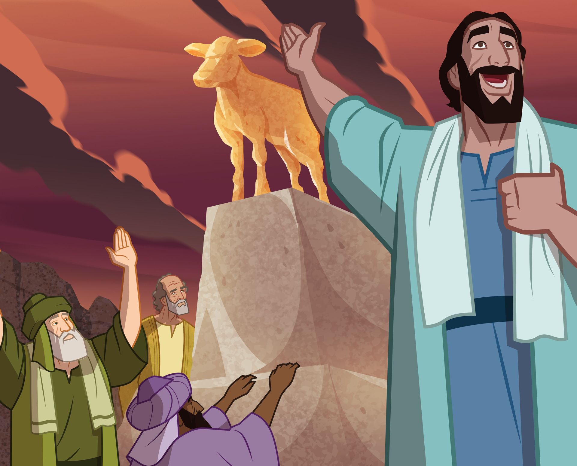 旧約聖書物語ーシナイ山のモーセ