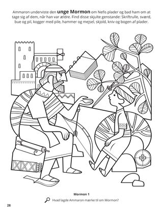 Ammaron Taught Mormon about the Sacred Records coloring page