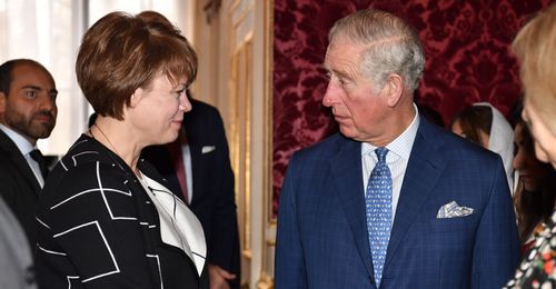 Sharon Eubank and Prince Charles at event in London