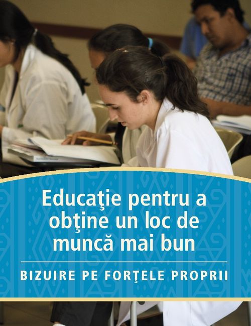 Educaţie pentru a obţine un loc de muncă mai bun - copertă