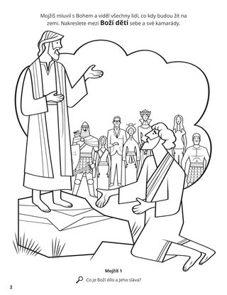 Moses Saw the Earth coloring page