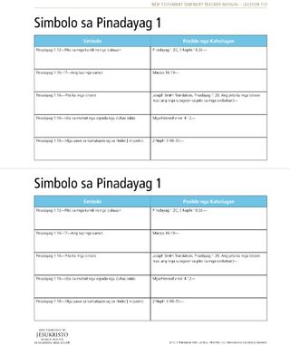 handout, Pinadayag 1