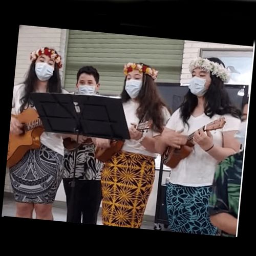 youth playing music and singing