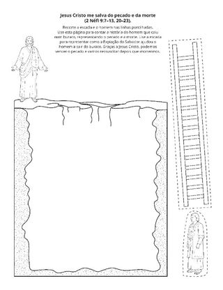 página de atividades: Jesus Cristo nos salva do pecado e da morte