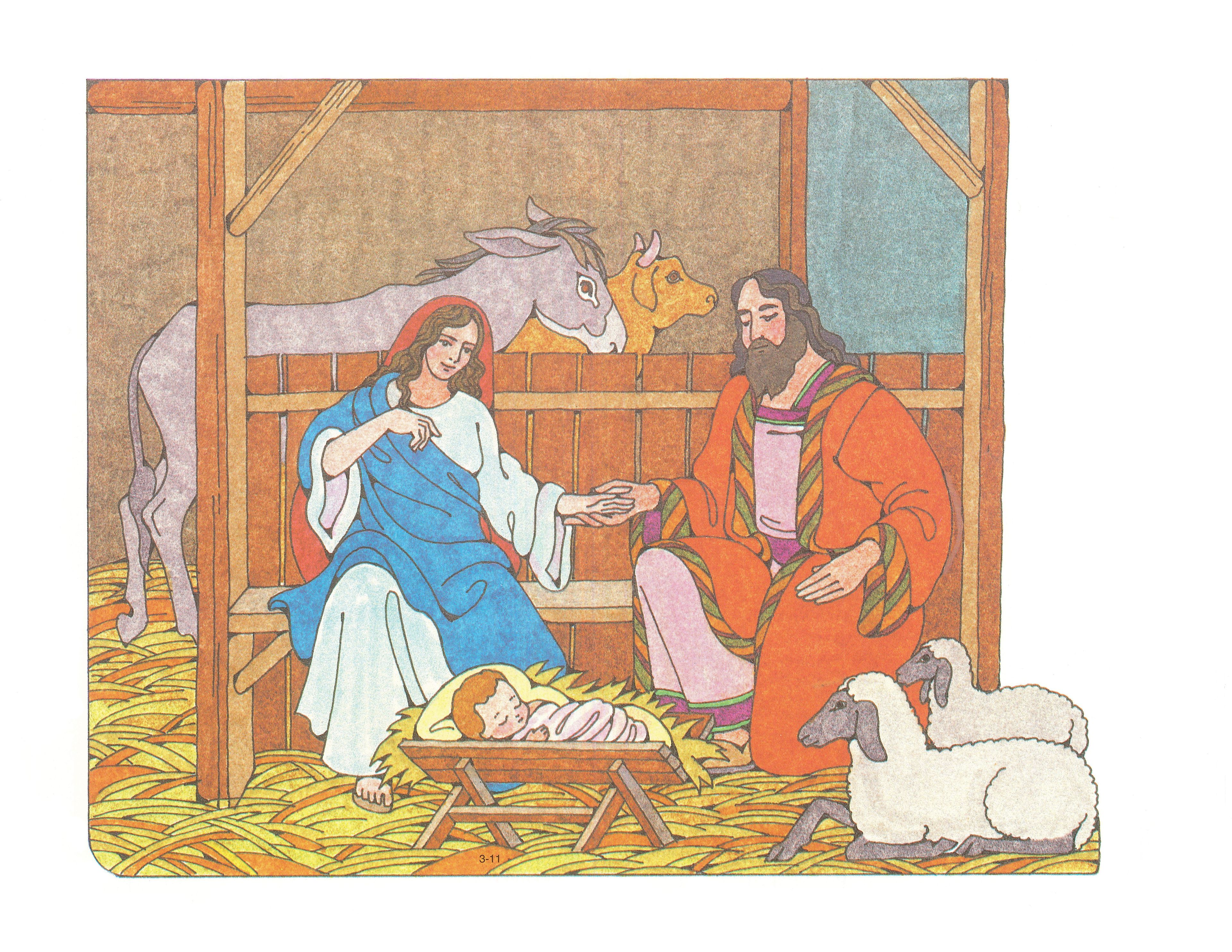 Primary 3: Choose the Right B Cutouts 3-11 The Birth of Jesus Christ.