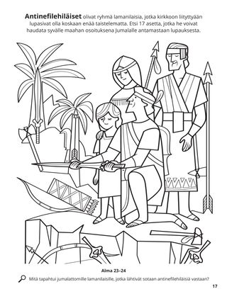 The Anti-Nephi-Lehies Buried Their Weapons coloring page