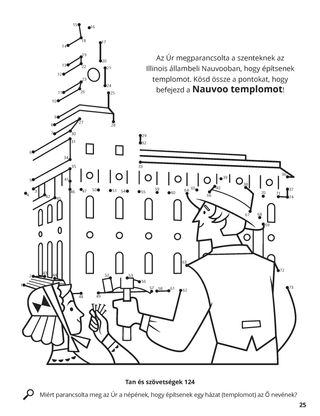 Nauvoo Temple Construction coloring page