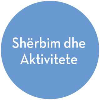 ikona e shërbimit dhe aktiviteteve