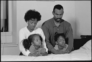 Family praying