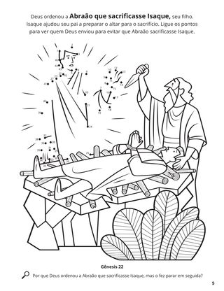 Abraham and Isaac coloring page