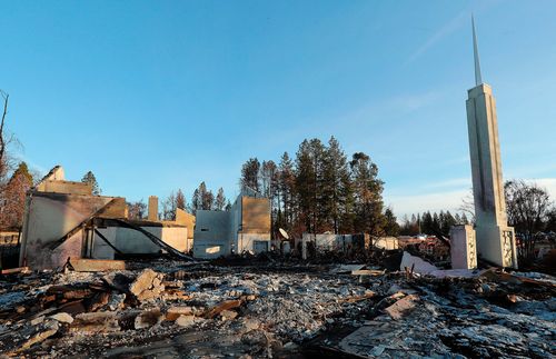 Meetinghouse after fire