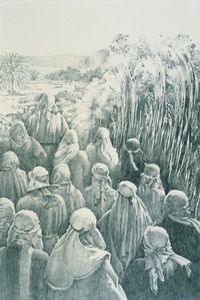 Israelites crossing the Jordan River