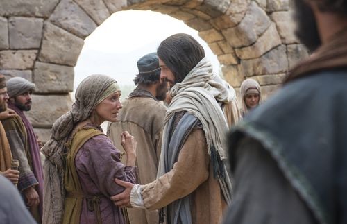 widow of Nain with the Savior