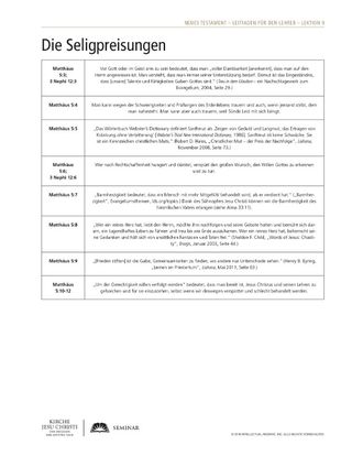 handout, Beatitudes