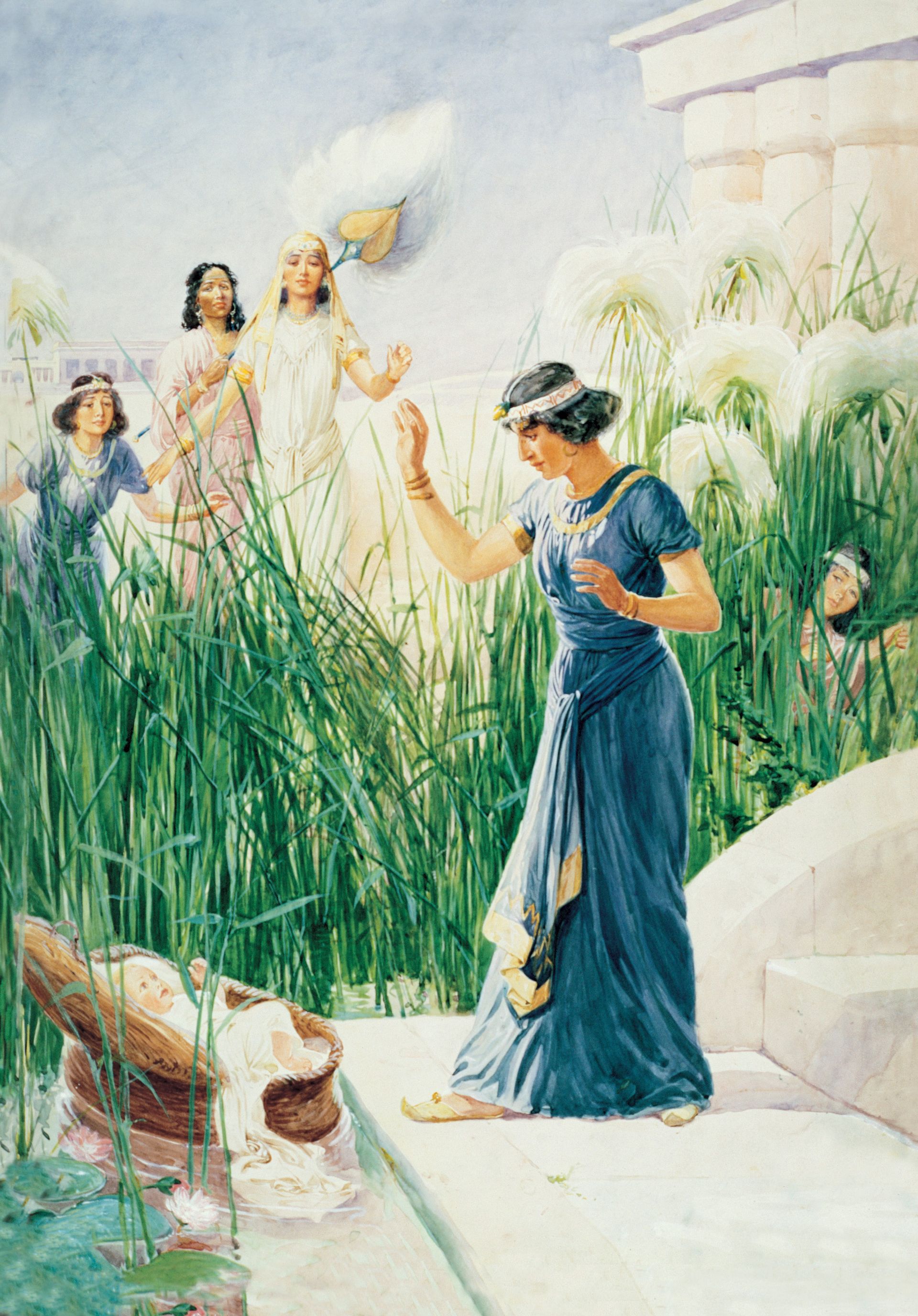 Moses in the Bulrushes, by George Soper; GAK 106; Primary manual 1-66; Primary manual 6-21; Exodus 2:5