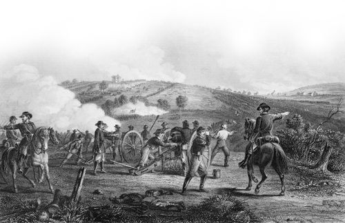 illustration of battle from American Civil War