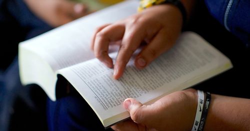 Siblings studying in Peru