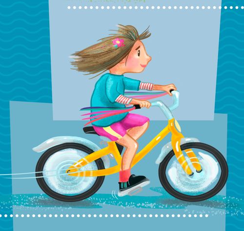 girl riding a bike