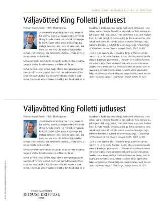 käsileht, King Folletti jutlus