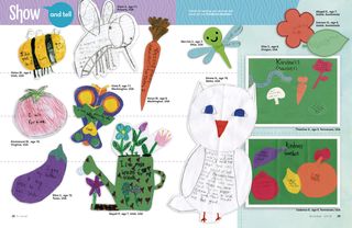 drawings of garden objects