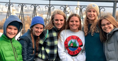 group of young women