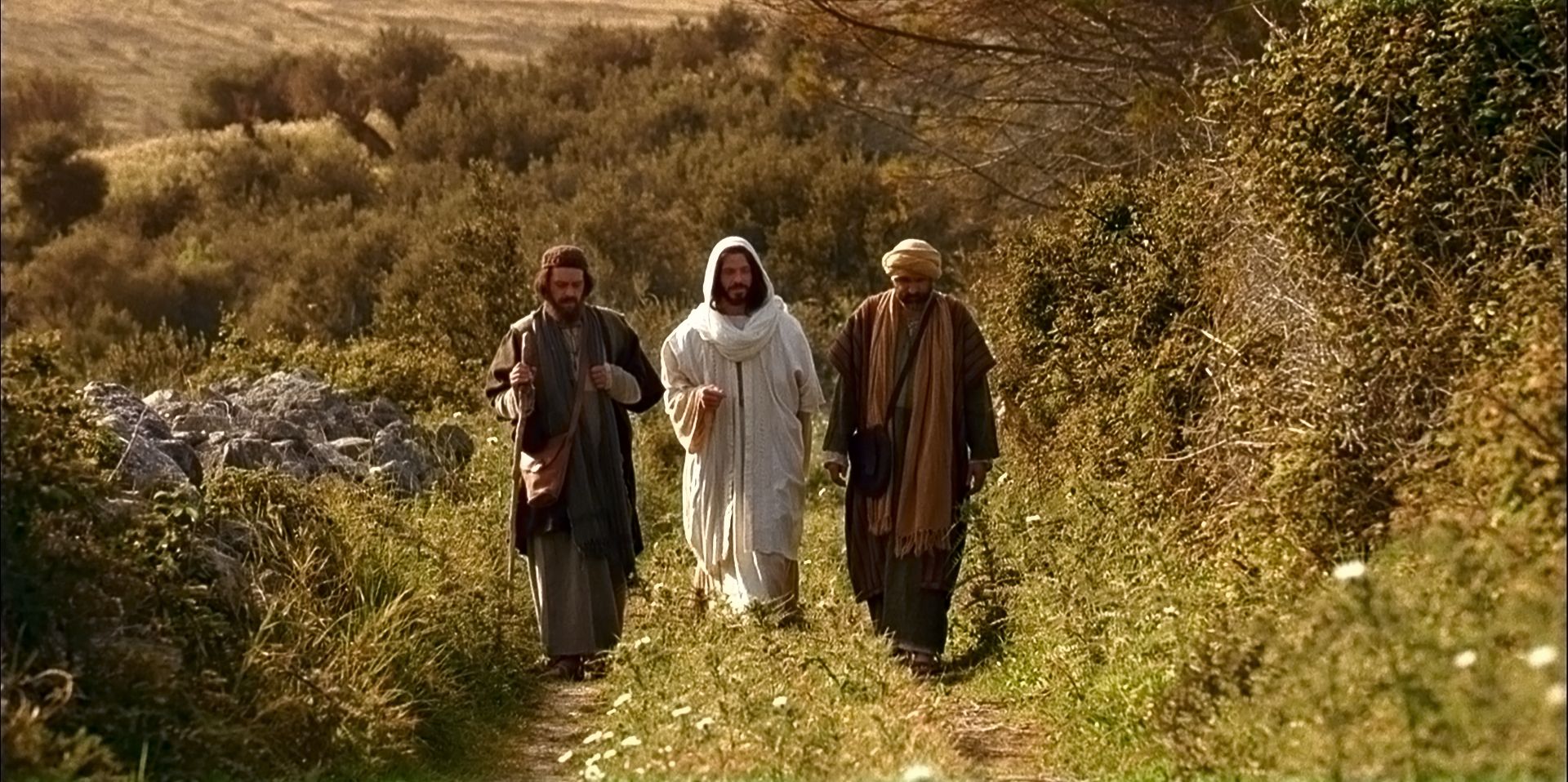 Cristo se aparece a dos discípulos.