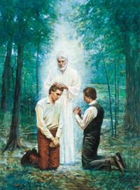 John the Baptist ordaining Joseph Smith, Oliver Cowdery