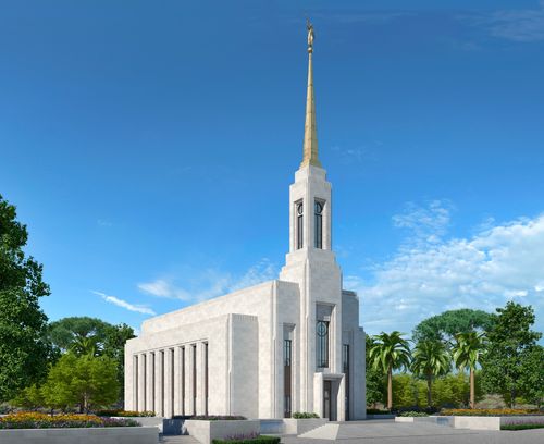 Artist rendering of the Lisbon Portugal Temple