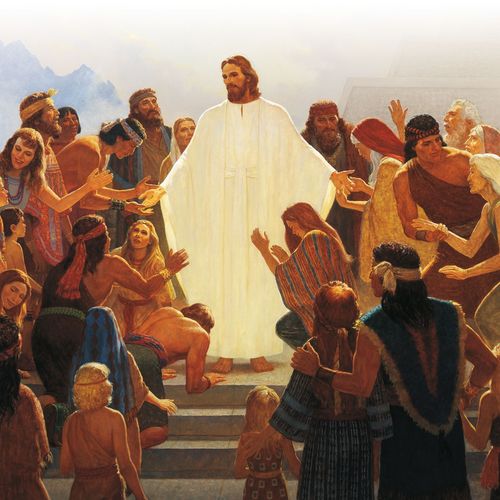 Jesus Christ visiting the Americas