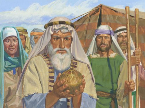 Lehi holding Liahona