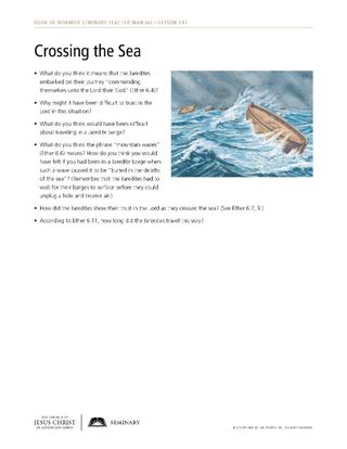 Crossing the Sea handout