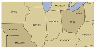 mapa sa amihanang silangang Estados Unidos