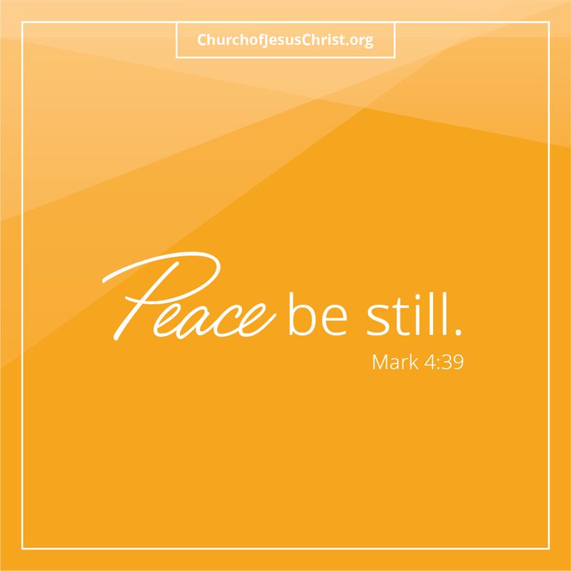 "Peace Be Still" | Mark 4:29 © undefined ipCode 1.