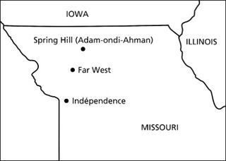 carte du Missouri occidental