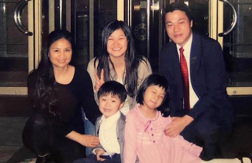 Huang Juncong y familia