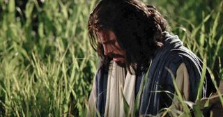 Jesus praying in Gethsemane