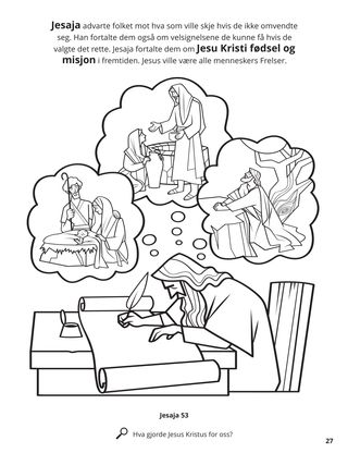 Isaiah’s Prophecies of Jesus Christ coloring page