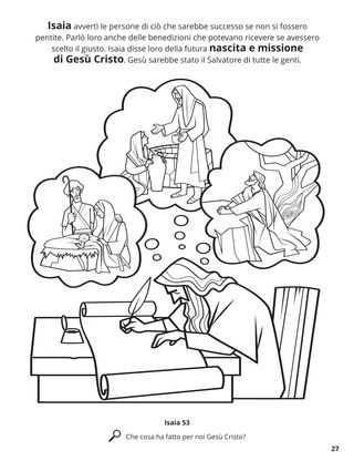 Isaiah’s Prophecies of Jesus Christ coloring page