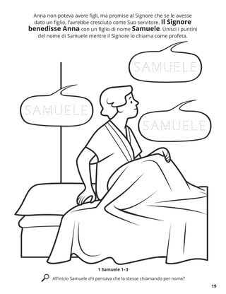 Hannah and Samuel coloring page