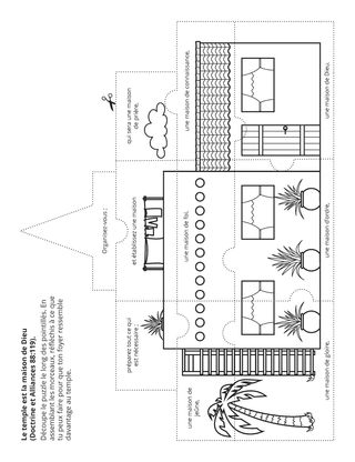 page d’activité : le temple est la maison de Dieu