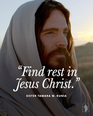 Bible Video image of christ with quote from Tamara Runia